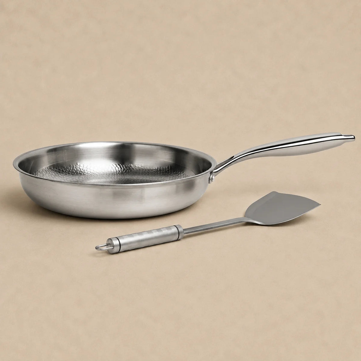 Pure Titanium Hammered Duo