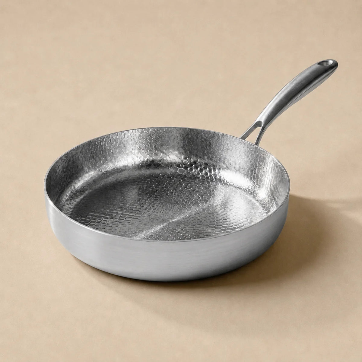 Pure Titanium Hammered Deep Pan